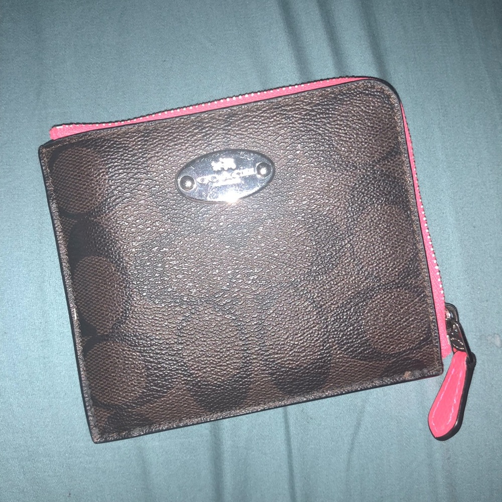 Small coach card wallet